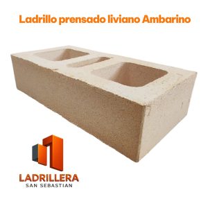 LADRILLO PRENSADO LIVIANO AMBARINO