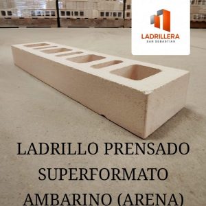 LADRILLO PRENSADO SUPERFORMATO AMBARINO ( ARENA) 6 CM