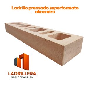 LADRILLO PRENSADO SUPERFORMATO ALMENDRO 6 CM